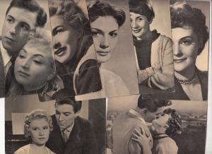 Lot 50 postcards hungarian film stars actresses actors Hungary 1940-1960s