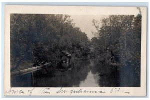 c1910's Susquehanna River View Slotes Studio Cooperstown NY RPPC Photo Postcard