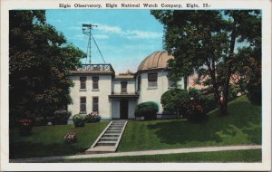 Elgin Observatory Elgin National Watch Company Elgin Illinois Postcard C202