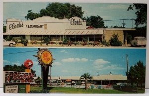 Santee South Carolina Quality Courts Motel and Clark's Restaurant Postcard D15