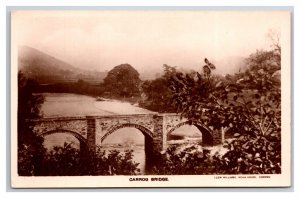 RPPC Carrog Bridge Carrog Wales UNP Postcard P28