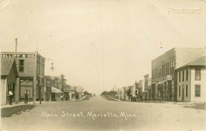MN, Marietta, Minnesota, Main Street, RPPC