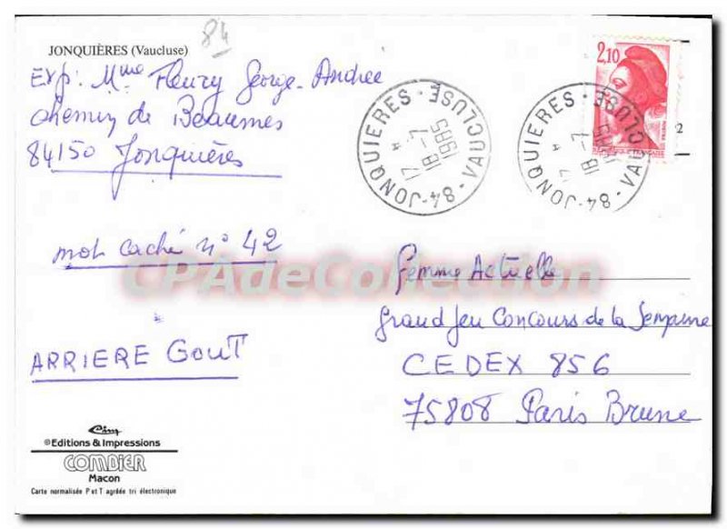 Postcard Modern Jonquieres