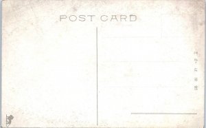 Drive Way Back-Hill at Kobe Japan Real Photo Postcard