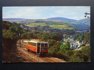 Isle of Man MANX ELECTRIC RAILWAY Snaefell Summit Stamped c1960s Postcard