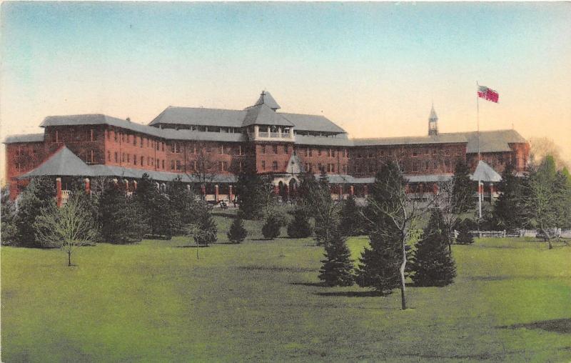 Denville New Jersey~St Francis Health Resort Main Building~1940s Hand-Colored PC