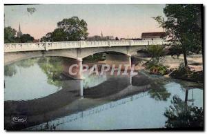 Old Postcard Romorantin New Bridge Sauldre