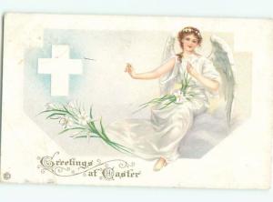 Divided-Back BEAUTIFUL ANGEL SCENE Great Postcard AA9991