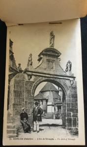 Postcard Unused “Guimiliau” 12 Detachable  cards scenes in Paris France 1914