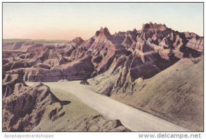 Going Up To The Pinnacles The Badlands National Monument South Dakota Handcol...