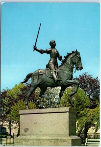 Postcard - Statue équestre de Jeanne d'Arc - Reims, France