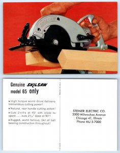 Chicago Advertising STEINER ELECTRIC Model 65 SKILSAW c1960s Power Tool Postcard