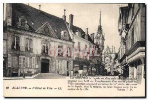 Postcard Auxerre Old Town hotel this building whose facade is of 1733 was bui...