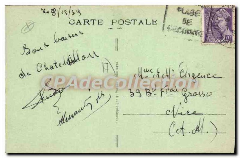 Old Postcard Chatelaillon La Plage