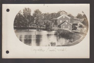 Poynette WISCONSIN RPPC c1910 FLOUR GRIST MILL Lower nr Madison Portage WI KB