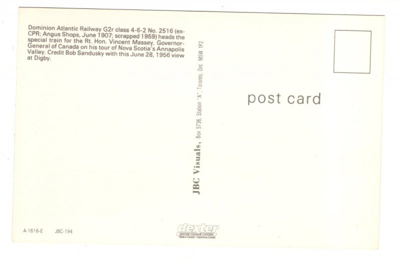 Dominion Atlantic Railway Train, Digby, Nova Scotia, 1956