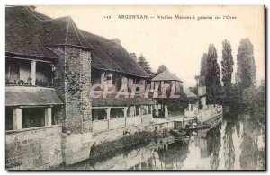 Old Postcard Argentan Old houses has galleries on & # 39Orne