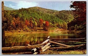 North Carolina~Lake Marion @ Greenbrier Near Great Smoky Mtns~Vintage Postcard