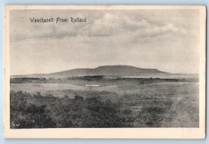 1915 Rutland Massachusetts Vintage Postcard Wauchusett Scenic Aerial View Posted