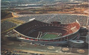 USA UArrowhead Stadium Kansas City Missouri Chrome Postcard 09.29