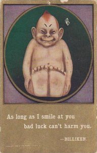Billiken As Long As I Smile At You Bad Luck Can't Harm You 1910