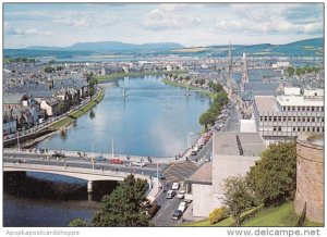 Scotland Inverness and Nees Bridge From The Castle