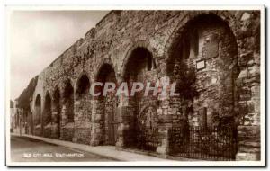 Postcard Old City Wall Southampton