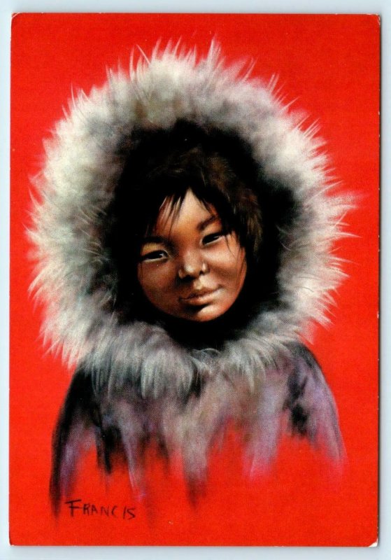 2 - 4 x 6 Postcards PITUTOK & EKALUK Canadian Eskimo Children DOROTHY FRANCIS