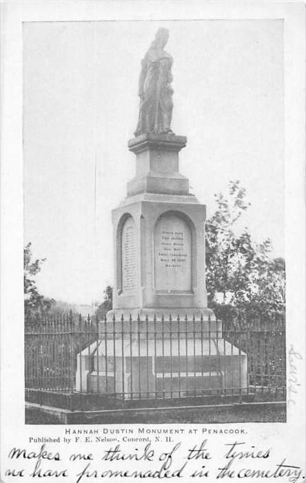 New Hampshire Concord,  Hanna Dustin Monument at Penacook