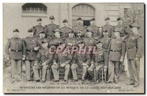 Postcard Old Army Soloists of the Republican Guard Music TOP