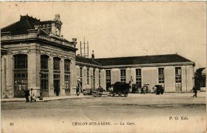 CPA CHALON-sur-SAONE - La Gare (386819)