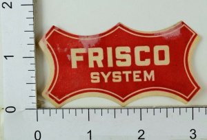 1890's Frisco System Railroad Luggage Label F30