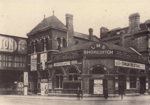 Shoreditch 1926 Railway Train Station Hackney London Photo Postcard