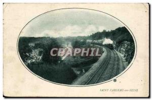 Saint Fargeau Old Postcard (train)