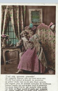 Romantic Man And Lady Walery Paris Manon Vintage RPPC 03.75