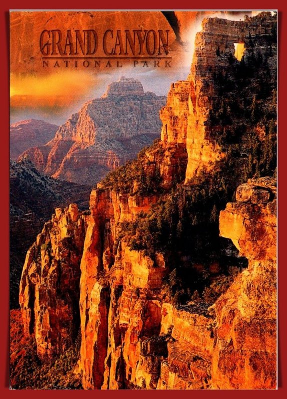 Arizona,  Grand Canyon - Angel's Window With Cape Royal - [AZ-429X]