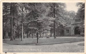 Madison New Jersey 1919 Postcard Library & Campus Drew Seminary 