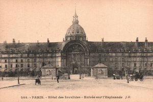 Vintage Postcard Hotel Des Invalides Entvee Sur Esplanade Paris France