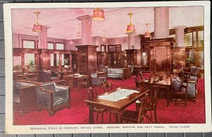 Vintage Postcard 1915-1930 Marshall Field & Co, Reading Room, Chicago (IL)