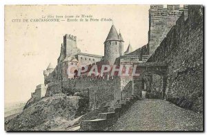 Old Postcard Cite Carcassonne Entree Gate of Dawn