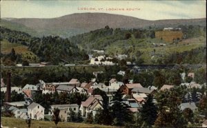 LUDLOW VT Bird's Eye View Looking South c1910 Postcard