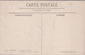 France Grasse Le Jeu de Ballons et le Boulevard Thiers Vintage Postcard C062