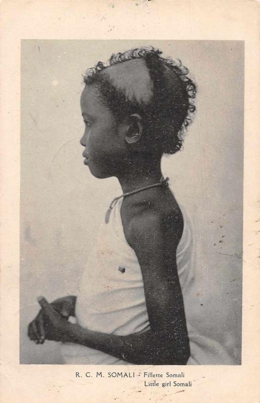 Somalia Somali Girl Antique Postcard J74783 