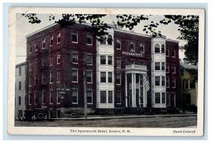 c1910's The Squamscott Hotel Exeter New Hampshire NH Handcolored Postcard