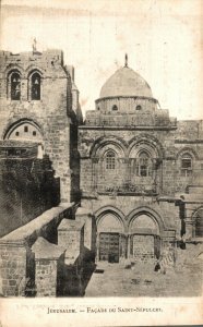 Palestine Israel Jerusalem Facade Du Saint Sepulcre Vintage Postcard 08.50