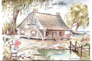 Louisiana Typical Cottage By Mable G Hust