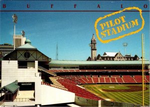 Buffalo, NY New York  PILOT STADIUM~Bisons Minor League Baseball  4X6 Postcard