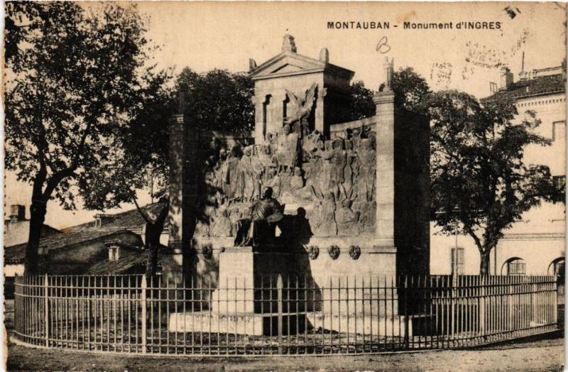 CPA MONTAUBAN Monument d'Ingres (614814)