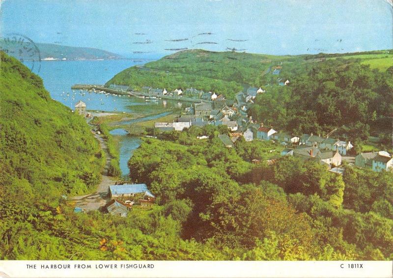 B100657 the harbour from lower fishguard wales