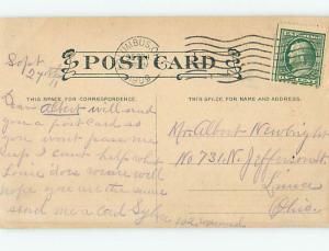 Pre-Linen risque signed CARMICHAEL - BALD MAN WANTS BEAUTIFUL SECRETARY HJ3068